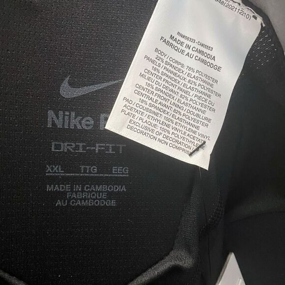 Nike Pro Hyperstrong Impact Football 3/4 Compression Pants size XXL AO6238-010 - Picture 9 of 10